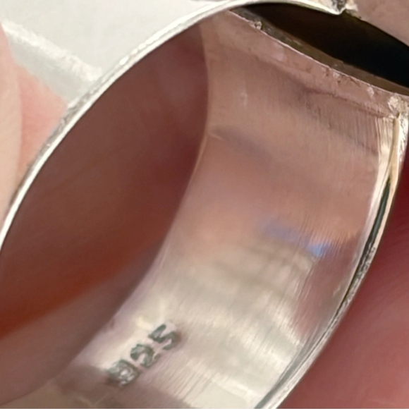 Sterling Silver 925 Bumblebee Jasper Bumble Bee Jasper Ring Size 9 New - Picture 8 of 9